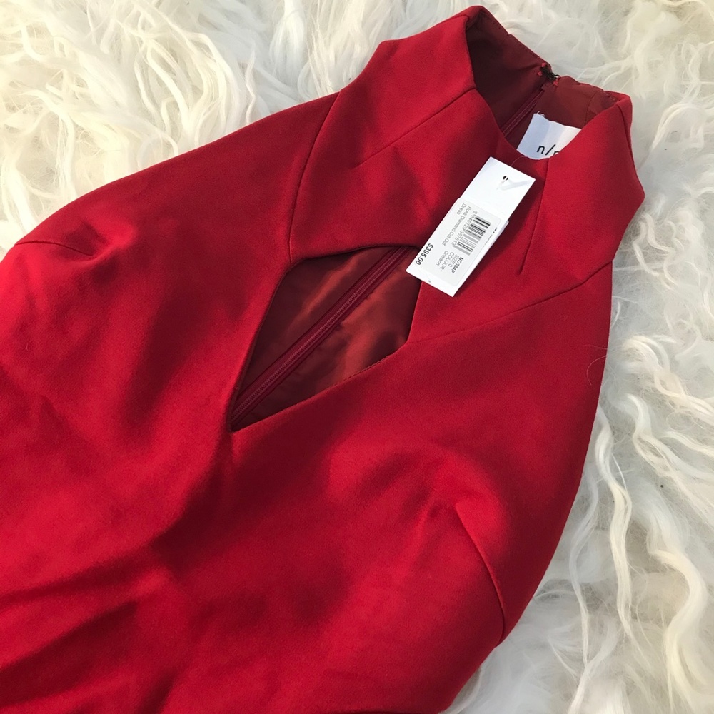 N Nicholas Womens Cut Out High Neck Bodycon Dress - Picture 4 of 6